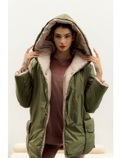 Картинка Бежево-зелена куртка